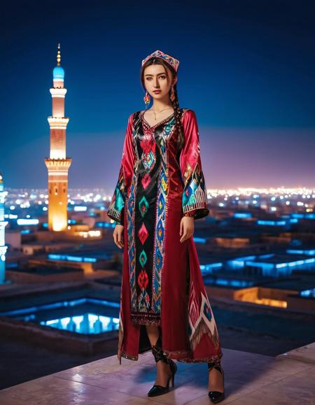 Uyghur Etles LoRA | 维吾尔艾德莱斯裙