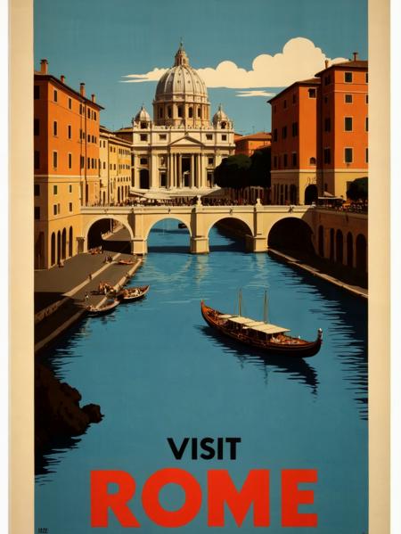 Vintage Travel Poster - CE - SDXL & Flux