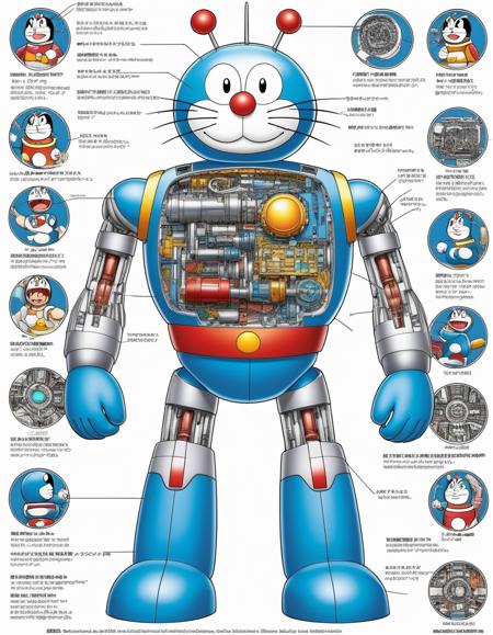 Robot structure diagram Style | SDXL
