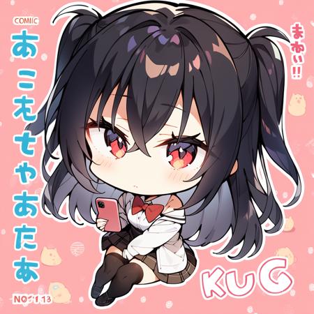 [SDXL]菰绵遥华/こもわた遙華/komowata_haruka (chibi art style)