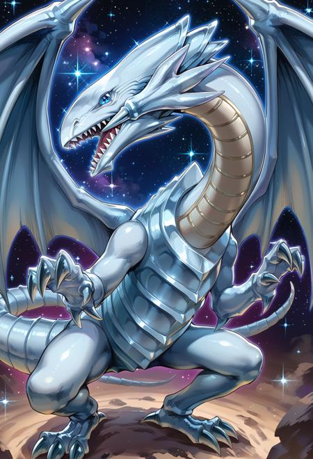 Yu-Gi-Oh! - Maiden with Eyes of Blue & Blue eye white dragon (青き眼の乙女 & 青眼の白龍) illu/PonyXL