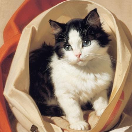 【Rogers】油画猫咪