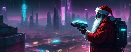 Cyberpunk Santa Claus