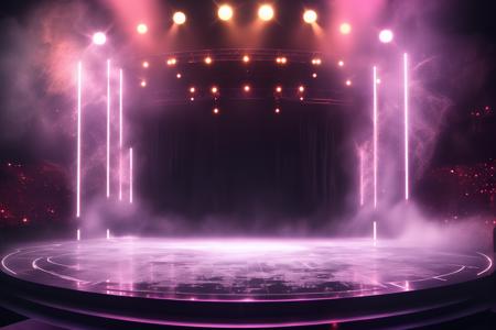 A stage background style