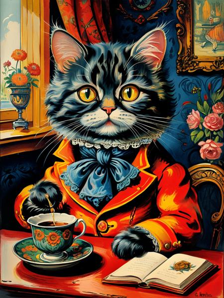 style of Louis Wain [SDXL] 120