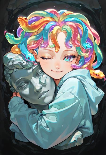 Snake Hair/Gummy Worm Hair/Worm on a String Hair版本illust (ID: 1280732)