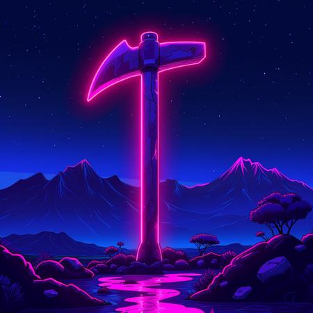 Retro neon style [FLUX+SD+XL+Illustrious-XL+Pony]