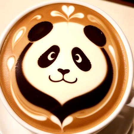 anime character latte art