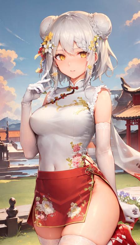 战舰少女r-重庆-曙光女神(Aurora)-绯衣金带服饰