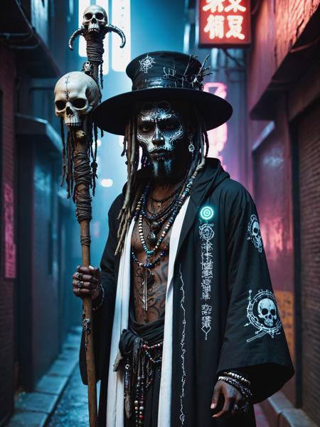 Neon Cyberpunk - Techno-Mages FLUX, SDXL & SD1.5