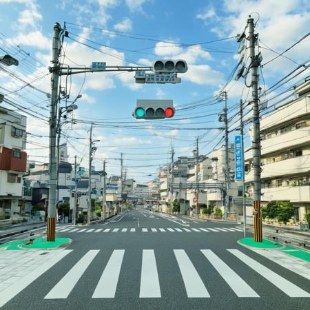 日本の住宅街の道路 / Residential streets in Japan SDXL