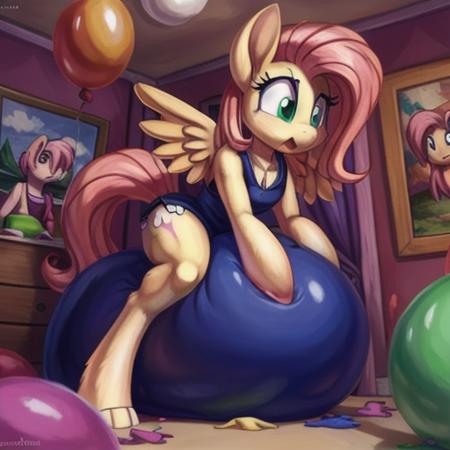Sitting on a Balloon SD1.5 LRev7