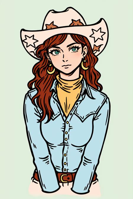 Western Illustration Vector Style LoRA