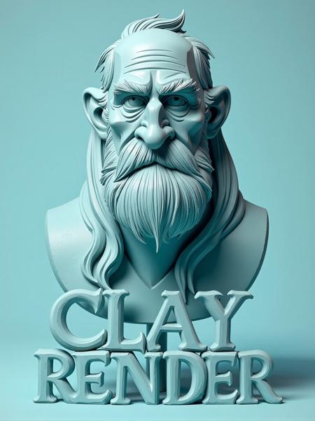 CLAY RENDER - Stylized 3D clay render style for FLUX