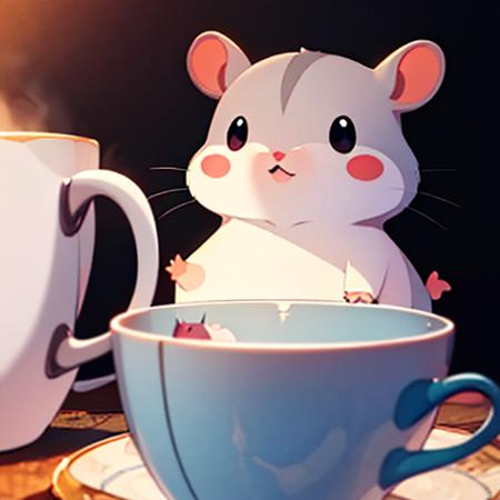 杯中的仓鼠（莫名成了可汗）hamster in cup