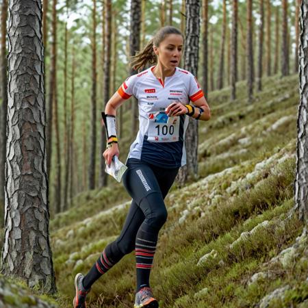 Orienteering runner