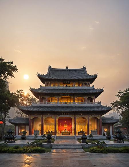 Black myth Wukong architectural_SDXL