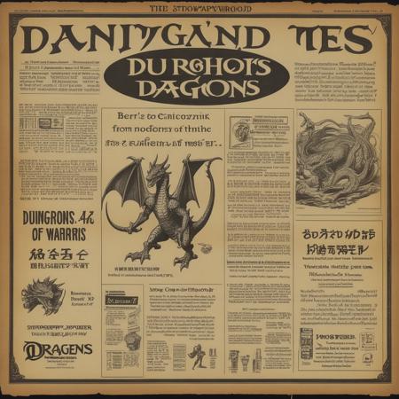 Old japanese newspaper style