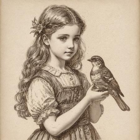 Vintage Drawing - CE - SDXL & Flux