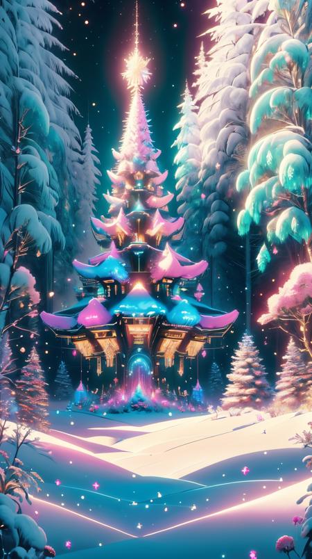 Neon Christmas Style - SD1.5 + SDXL