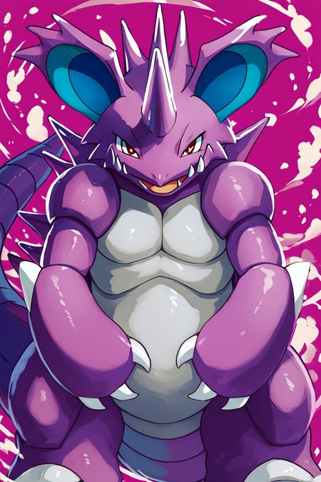 Nidoking: King Drill Pokémon | ニドキング (Pokedex #0034) [Illustrious & Pony]