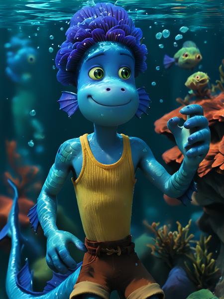 Alberto Scorfano monster form (Luca)