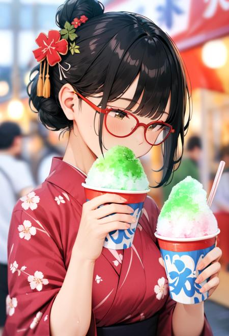 かき氷 shaved ice SDXL