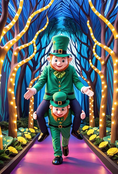 Ride a St. Patrick's Day Leprechaun Costume [SDXL]版本v1.0 (ID: 376583)