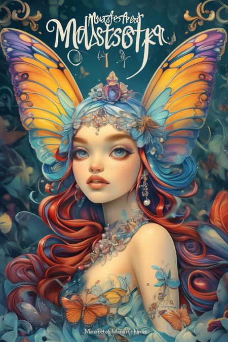 A poster style for a butterfly fairy - tangbohu 12