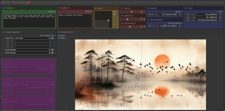 TXT to IMG simple workflow SD3.5 | UPSCALE | LORA |  GGUF | CIVITAI Metadata