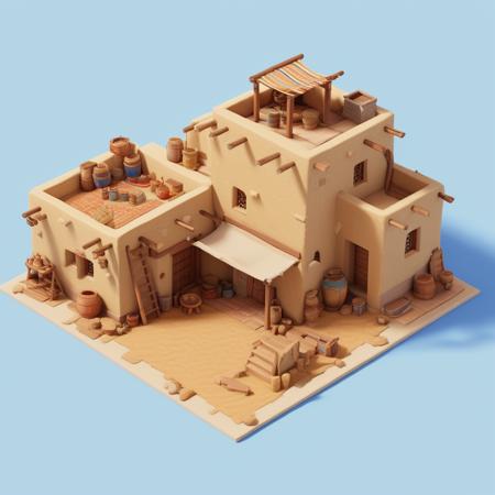 Desert Buildings (Isometric) [SDXL & SD1.5]