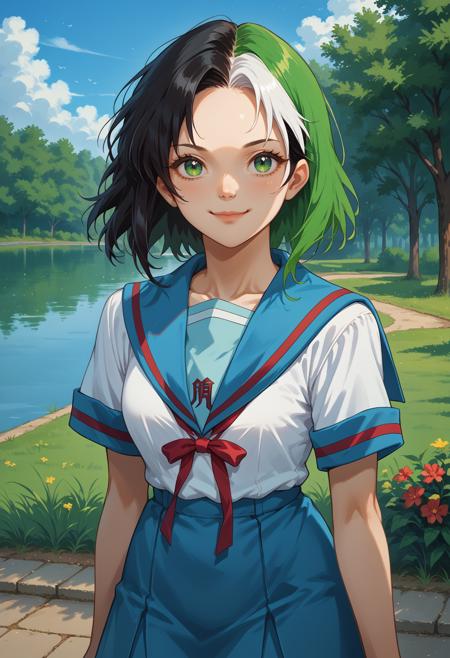 Kita High School Uniform | Suzumiya Haruhi no Yuuutsu | [Pony XL]版本v1.0 (ID: 690603)