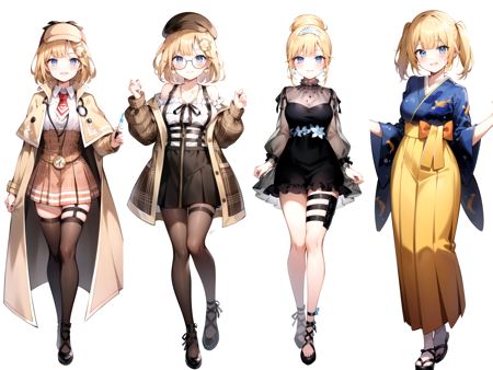 Amelia Watson (Hololive) 4 outfits
