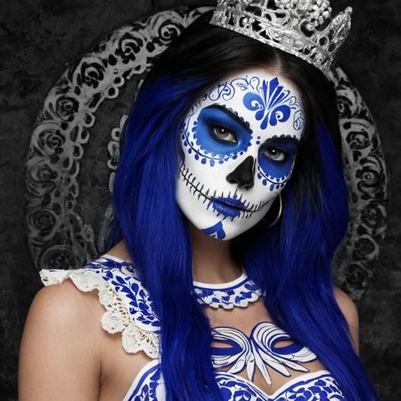 Talavera Catrina Makeup Mexican Skull (Dia de los muertos) LoRA SDXL
