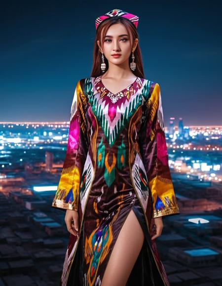 Uyghur Etles LoRA | 维吾尔艾德莱斯裙