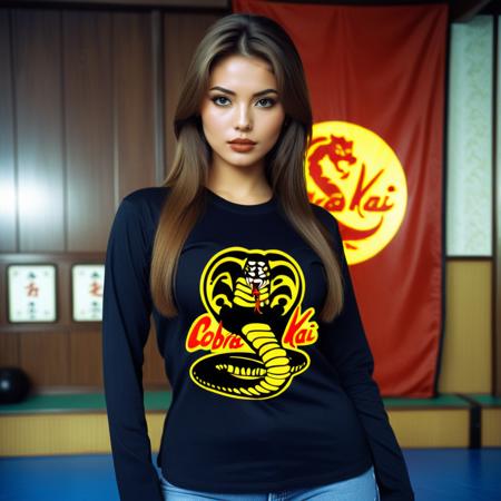 Cobra Kai t-shirt - Cobra Kai logo - SDXL1.0