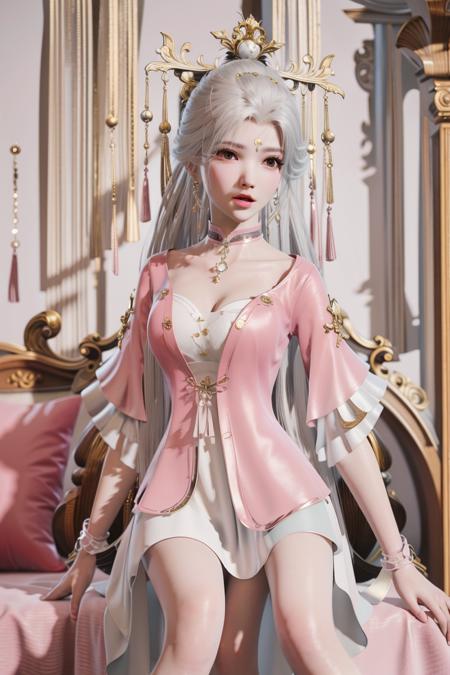 【Anime & 3D】yinziping-pink-Naraka_game_character 永劫无间-殷紫萍(粉)