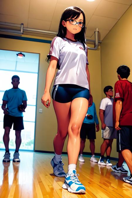 体育館 Japanese school gymnasium SD15