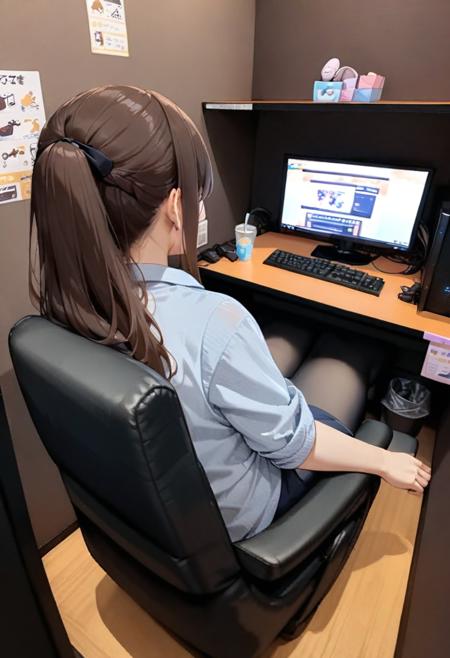 ネカフェ (Internet Cafes in Japan) SDXL