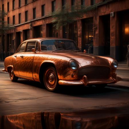 Dull Beaten Copper Style SDXL
