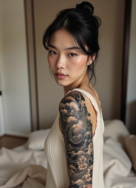 Flux - Traditional Japanese Style Full-Sleeve Tattoo - By Devildonia