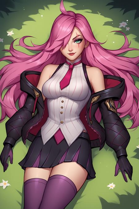 Battle Academia Katarina (League of Legends) - Comission LoRA PonyXL [NSFW Support]