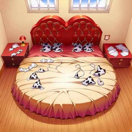 Heart-shaped Bed (pony diffusion)