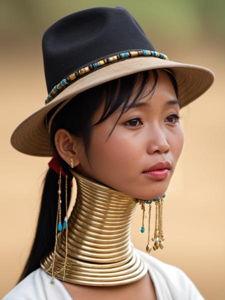Neck Rings - Kayan People Myanmar (Padaung) SDXL & Pony
