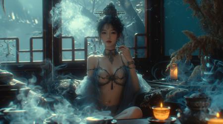 绪儿-蓝裳迷烟 xuer shang dynasty
