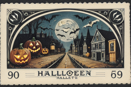 Halloween postcards from the early 1900s