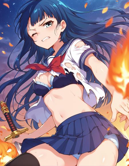 【SDXL】Kusunoki Asuha 楠明日葉 / Battle Girl High School バトルガール ハイスクール