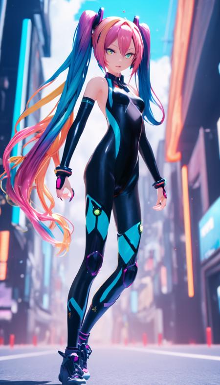 MikiMikuDance (MMD) 3D Hevok [Art Style Capture] LoRA XL版本v2 (ID: 209886)