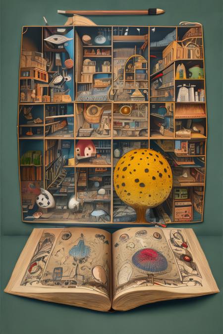 style of Codex Seraphinianus 212