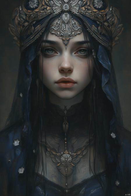 OB半写实肖像画 Semi-realistic portrait painting.